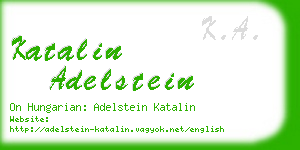 katalin adelstein business card